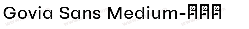 Govia Sans Medium字体转换